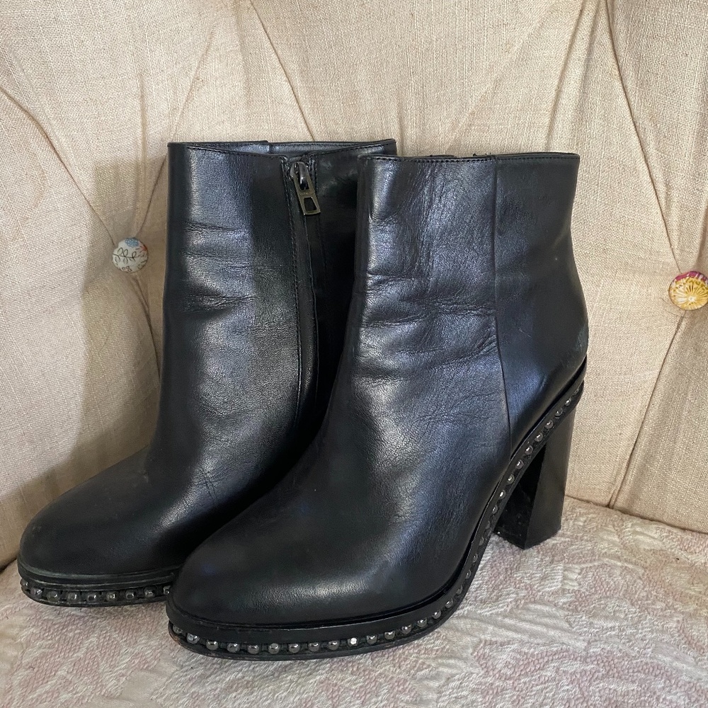 Coach Black Moto Boots